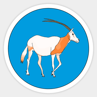 Scimitar-Horned Oryx Sticker